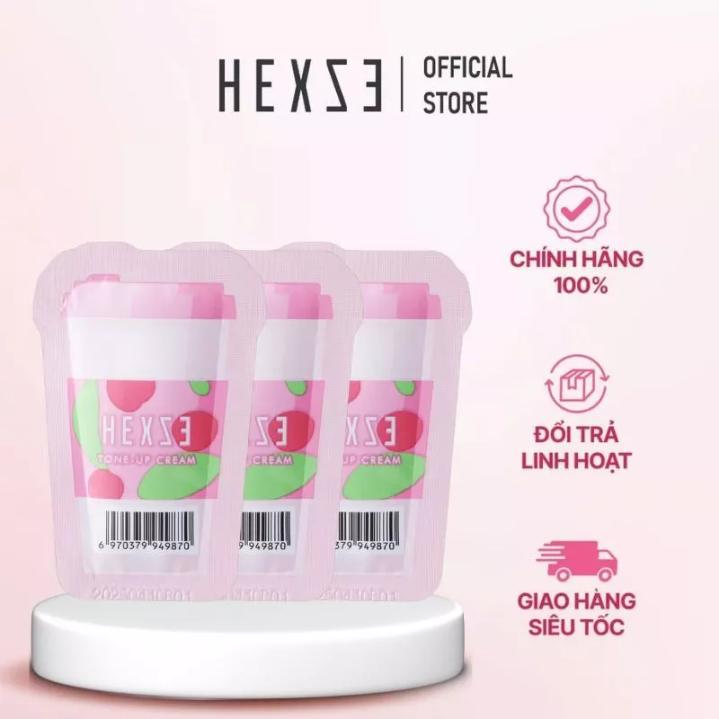 HEXZE Radiant Lazy Cream 2ml Nâng Tone, Dưỡng Ẩm